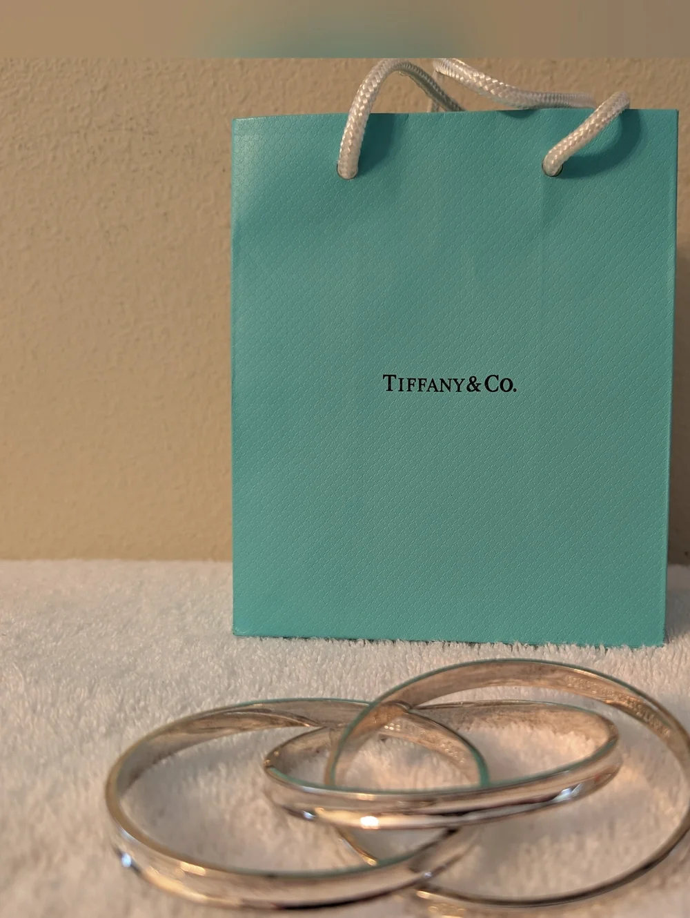 Vintage Rare Tiffany & Co. 1837 Triple Entwined/Interlocking Bangle Bracelets SS